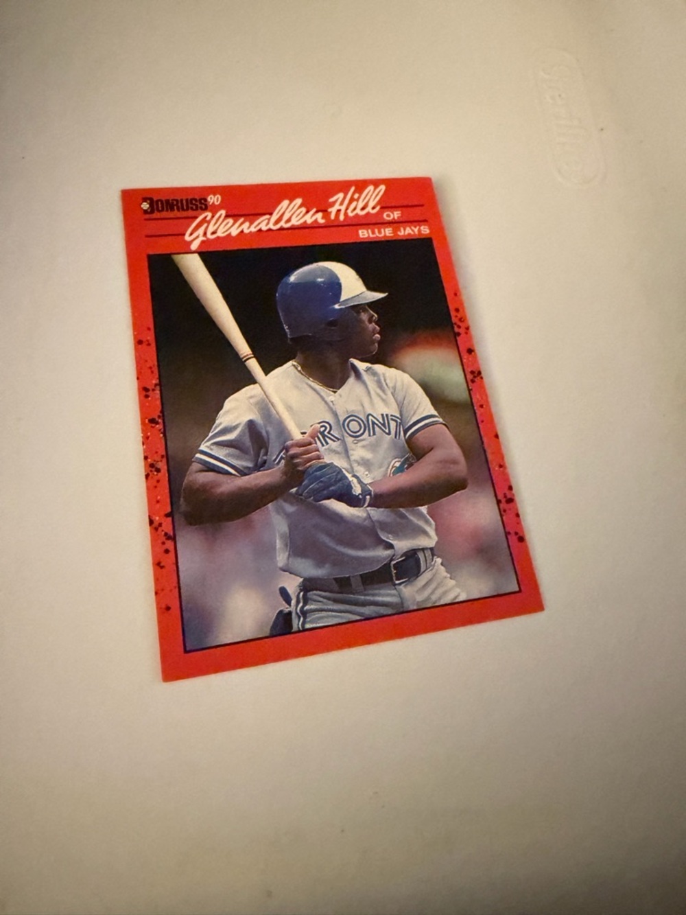 1990 Donruss glenallen hill bluejays baseball card